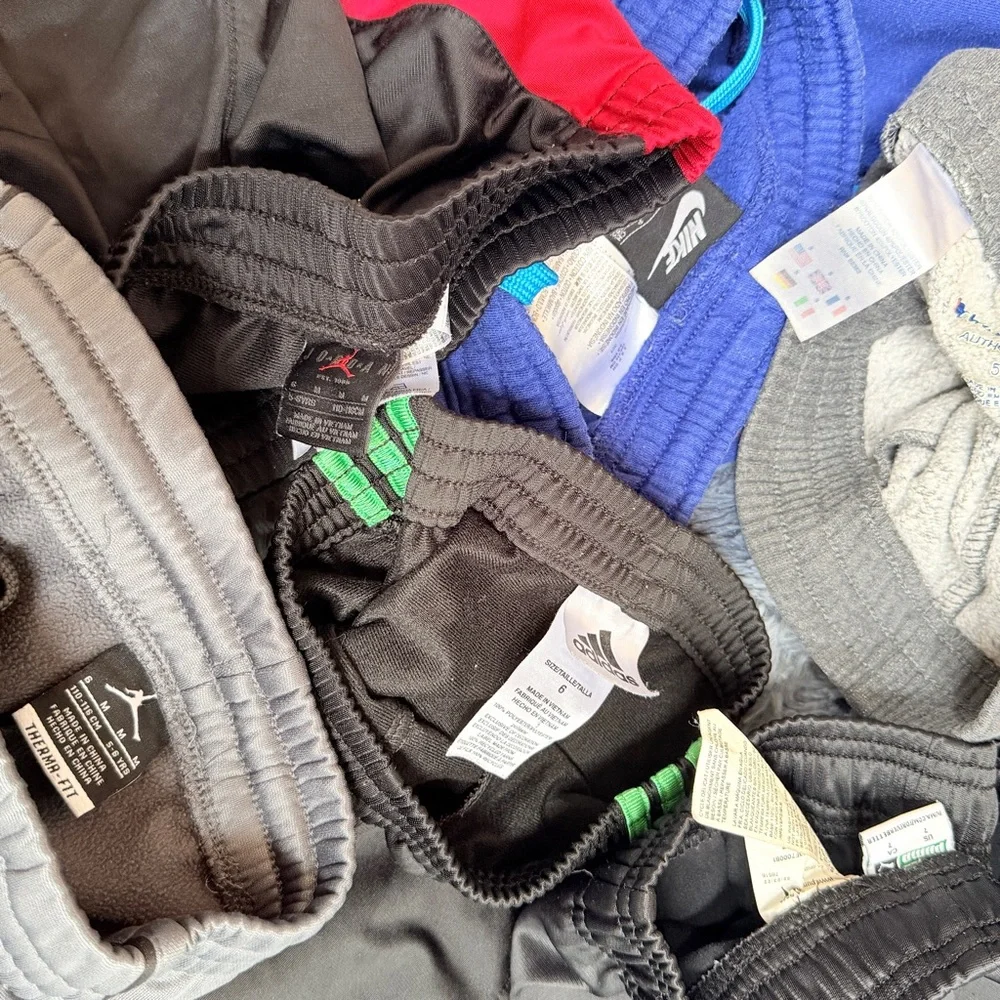 Boys athletic bundle joggers sweatpants nike, adidas, puma, champion 4T - 6T